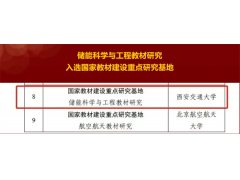 西安交大“储能科学与工程教材研究基地”入选国家教材建设重点研究基地